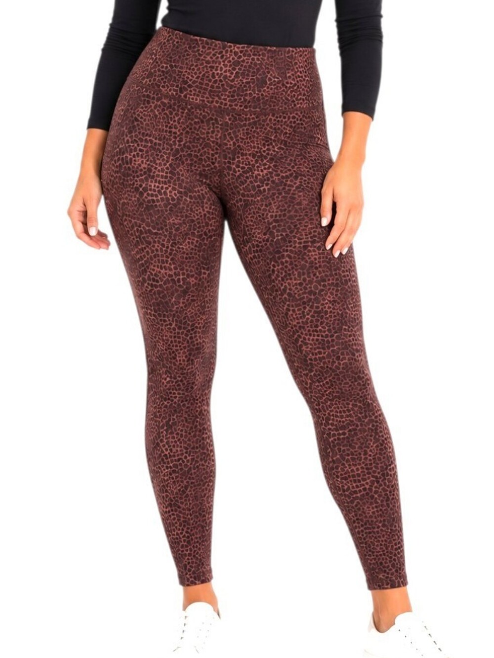 White House Black Market Micro Cheetah Whisky Runway Leggings Size 10L